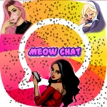 meow chat android application logo